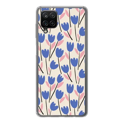 Produktbild von MuchoWow® Handyhülle Schutzhülle Hülle für Samsung Galaxy A12 Blume - Muster - Tulpe Silikon Softcase Handy Hülle - Bild