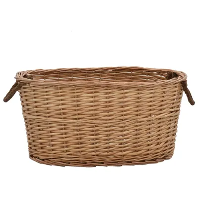 Immagine prodotto di Cesta per Legna con Maniglie 56x40x28 cm Salice Naturale