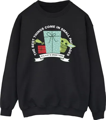 Produktbild von Star Wars - "The Mandalorian Galaxy's Greetings" Sweatshirt für Herren BI46773 (4XL) (Schwarz)