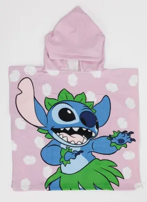 Produktbild von Maschenponcho Rosa 55 x 110 cm - Polyester
