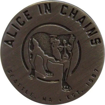 Produktbild von Alice In Chains - Abzeichen "Three Legged Dog" - Messing RO12198 (Einheitsgröße) (Silber)