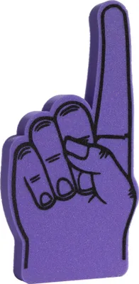 Produktbild von XXXL Winkehand Jumbo Finger / Football / Stadion Atraktion / Schaumstofffinger ( Germany!) (Lila)