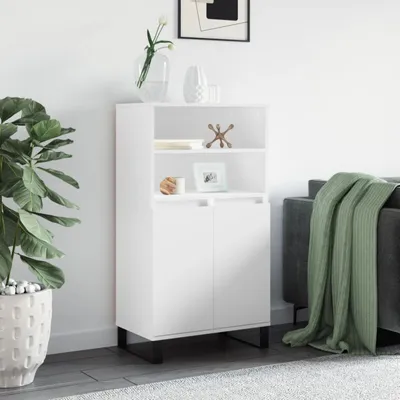 Produktbild von vidaXL Highboard Weiß 60x36x110 cm Holzwerkstoff