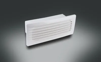 Produktbild von Rotheigner Aussengitter Direktanschluss mit Rückstauklappe weiß 220 mm x54 mm