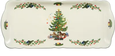 Produktbild von Seltmann Weiden Marie-Luise Kuchenplatte Eckig, Servierplatte, Servierteller, Porzellan, Weihnachten, 34.6 x 14.9 cm, 001.295277