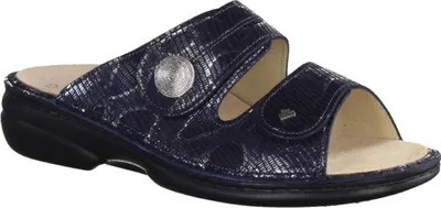 Produktbild von Finn Comfort Sansibar, Damen, Pantolette, Leder, Marine, lose Einlagen, bequem - Marken Finn Comfort, Blau, leder (teyus)