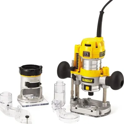 Zdjęcie produktu dla Dewalt 26204K Wielofunkcyjna frezarka górnowrzecionowa 2 w 1 i frezarka krawędziowa 900 W