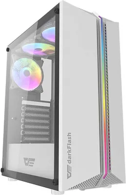 Produktbild von Darkflash DK151 PC-Gehäuse LED mit 3 Lüftern (weiß)