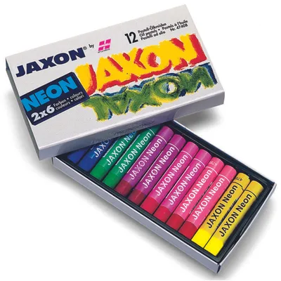 Produktbild von JAXON Pastellölkreiden Neonfarben 12 Stück