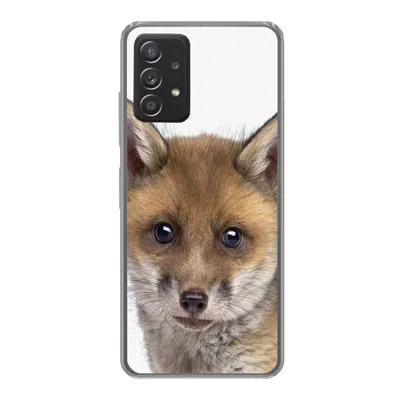 Produktbild von MuchoWow® Handyhülle Schutzhülle Hülle für Samsung Galaxy A33 5G Fuchs - Tiere - Jungtier - Jungen - Mädchen - Kind Silikon Softcase Handy Hülle - Kartenhalter