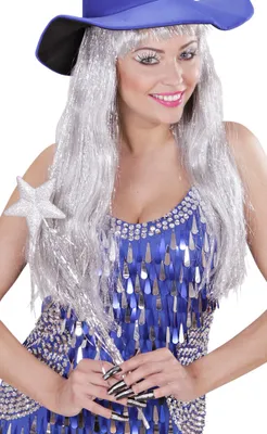 Produktbild von Glitzer Wimpern und Künstliche Nägel Set Silber