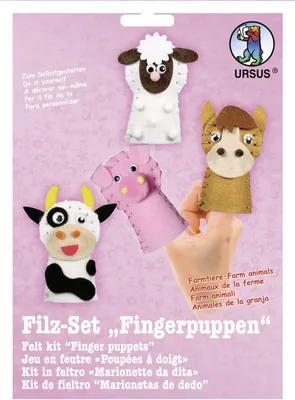 Produktbild von Filz-Set Fingerpuppen Farmtiere