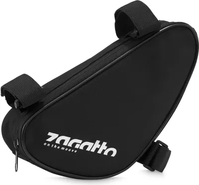Produktbild von Zagatto ZG785 Schwarz Fahrrad Vorderrahmentasche Fahrrad Gepäcktasche Fahrradtasche