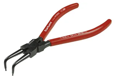 Produktbild von Fortum Sicherungsringzange (4770502) Sicherungsringzange, gebogen, innen, 140mm, Spannbereich 10-25mm, 61CrV4