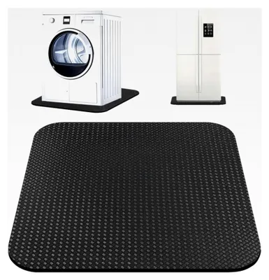 Produktbild von Rutschfeste Antivibrationsmatte, 60x60 cm, für Waschmaschine und Trockner, wasserdichte Bodenschutzmatte