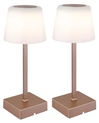 Produktbild von 2er SetLED Tischleuchte, champagner, Touchdimmer, Akku