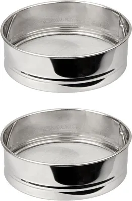 Image de Ensemble de 2 Tamis de Cuisine Inox Extra Fin, 18 cm, FACKELMANN Basic