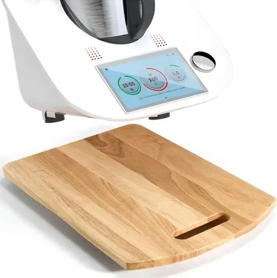 Produktbild von Gleitbrett für Thermomix TM6 und TM5, Rollbrett aus Holz, 39 x 28 x 2 cm
