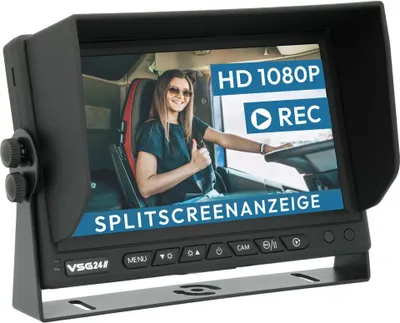 Produktbild von 7"  Rückfahrmonitor PROFESSIONAL HD 1080P - Splitscreen RM-13163