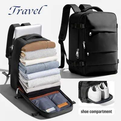 Produktbild von STUNQ® Handgepäck Rucksack 40x30x20 Damen Herren Laptop Reiserucksack Wasserfest
