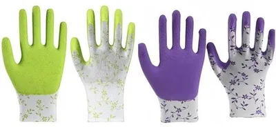 Produktbild von Gartenhandschuhe - 2 Stück - Einheitsgröße - Für Gartencare und Landschaftspflege - Rot und Grün