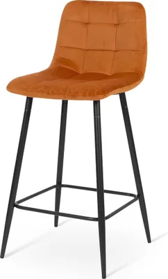 Produktbild von Milton & Oldbrook Samt Niedrige Barhocker Berlin Rost