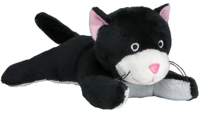 Produktbild von Katze Stofftier Schmusetier kleines Stofftier Bildschirmreiniger schwarze Katze