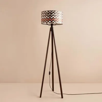 Produktbild von Opviq, AYD-3463, Stehlampe, 100 % Stoff, Schwarz, 21 x 21 x 140 cm