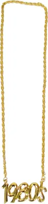 Produktbild von Goldene Halskette mit Jahreszahl 1980