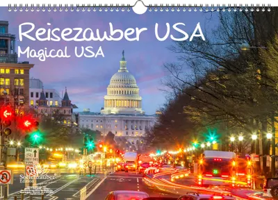 Produktbild von Reisezauber USA Immerwährender Kalender DIN A3 USA Stadt und Land - Seelenzauber