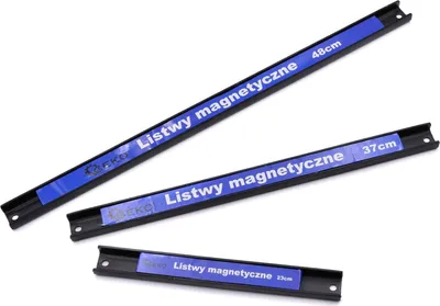 Immagine prodotto di Set barre magnetiche per attrezzi utensili, kit supporto magnetico 3 pezzi Geko