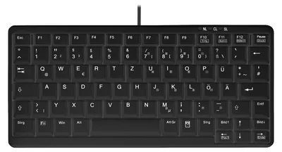 Produktbild von Contour Design Active Key Contour Industrietastatur IP68 Mini Kabelgebunden Schwarz DE 4100