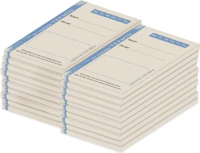 Immagine prodotto di PRICARO blocco appuntamenti "Spazzolato" blu, (confezione da 20)