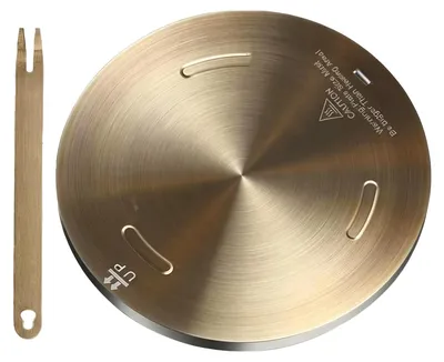 Produktbild von Wärmeverteilerplatte, 24 cm, Edelstahl, Induktionsadapter
