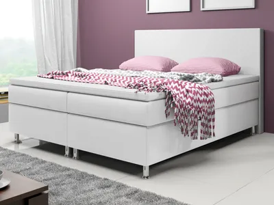 Produktbild von Inter Handels Boxspringbett Madrid, 180x200, Weiß