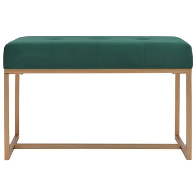 Zdjęcie produktu dla Ławka, 80 Cm, Zielona, Aksamitna Lumarko!