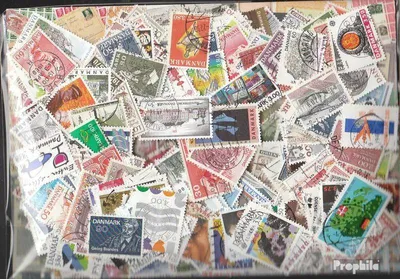 Produktbild von Briefmarken Dänemark 500 verschiedene