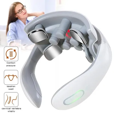 Produktbild von Elektrisches Nackenmassagegerät Kabellos Shiatsu Massagegerät mit Wärmefunktion