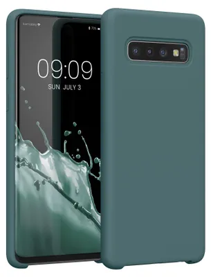 Produktbild von kwmobile Handyhülle für Samsung Galaxy S10 Hülle - Case Silikon - Kabelloses Laden - Schutzhülle Cover in Arctic Night