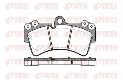 Produktbild von REMSA Bremsbeläge Satz Vorne Bremsklötze für AUDI A6 Avant (4F5, C6) 0995.00