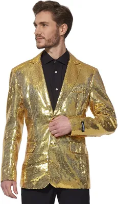Produktbild von SuitMeister Glitzerjacke gold Größe: L
