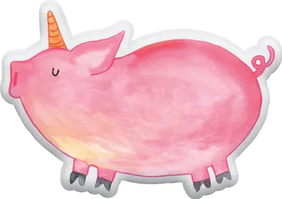 Produktbild von Mr. & Mrs. Panda Dekokissen Einhorn Schwein 35 cm - Weiß - Geschenk, Einhörner, Kuscheltier, Stofftier, Zierkissen, Plüschtier, Unicorn, English, Spruch, Kuschelkissen