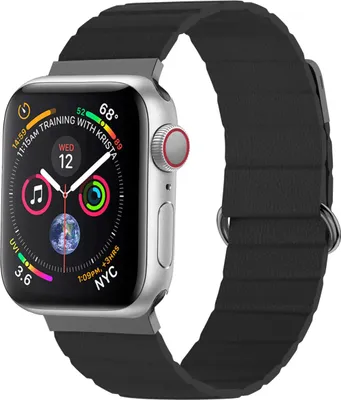 Image de imoshion Bracelet magnétique en cuir pour Apple Watch | 38/40/41/42 mm - Noir