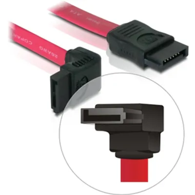 Produktbild von DeLOCK SATA Kabel - 0.22m, 0,22 m, SATA II, Rot