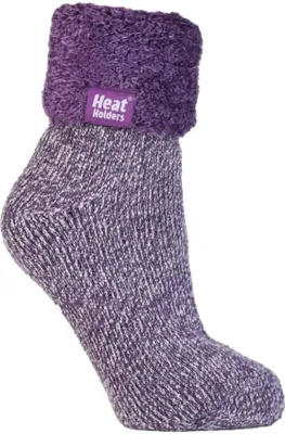 Produktbild von Heat Holders Damen Bettsocken mit ABS Stopper | 1 Paar Antirutsch Kuschelsocken