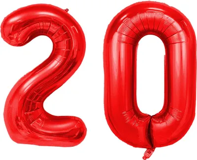 Zdjęcie produktu dla Zestaw balonów foliowych – czerwone/40 cali – 2 + 0
