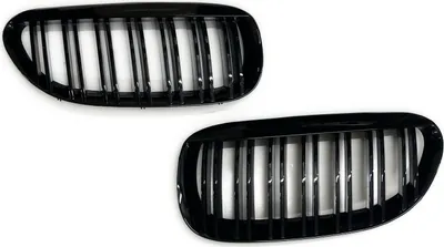 Immagine prodotto di Griglia radiatore Griglia sportiva Griglia in nero lucido DOPPELSTEG per BMW Serie 6 E63