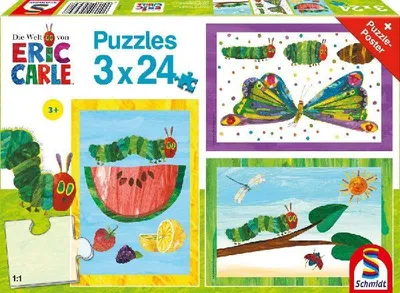Produktbild von Raupe-Kokon-Schmetterling, 3x24 Teile