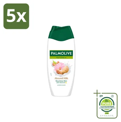 Produktbild von 5 x Palmolive Douchegel Almond Milk - 250 ml - Großpackung - 5 Stücke
