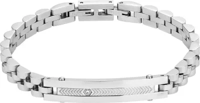Produktbild von Radiant Armreif für Herren, in glänzendem Silberfarben, mit lässigem Design